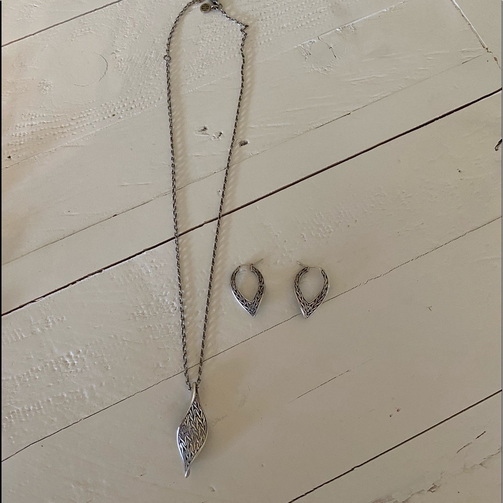 Necklace & Earring Sterling Silver Set